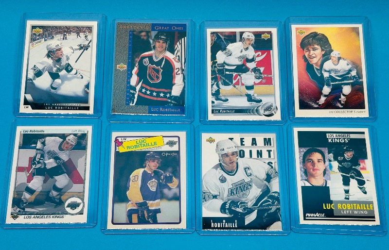 Photo 1 of 025714…Luc Robitaille  cards in hard plastic sleeves 