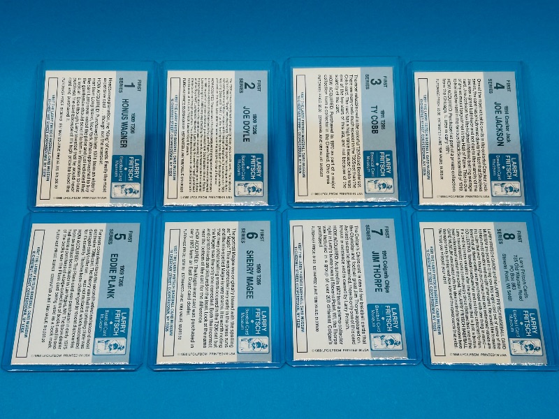 Photo 1 of 025715…8 Larry Fritsch baseball card museum set in hard plastic sleeves