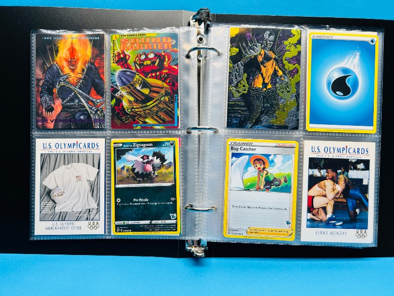 Photo 1 of 025717…final sale no return/refund -160 mix d character/ game cards in binder