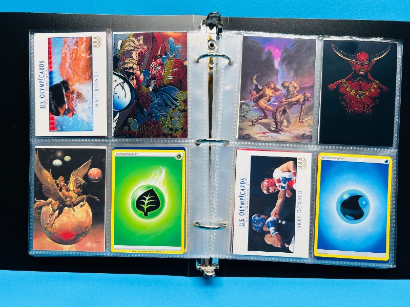 Photo 1 of 025717…final sale no return/refund -160 mix d character/ game cards in binder