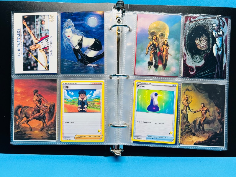 Photo 1 of 025717…final sale no return/refund -160 mix d character/ game cards in binder