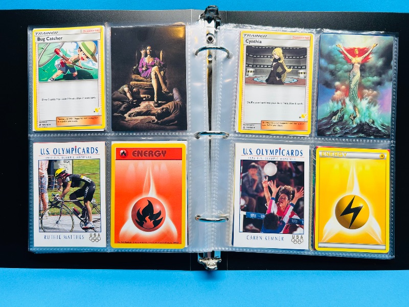 Photo 1 of 025717…final sale no return/refund -160 mix d character/ game cards in binder