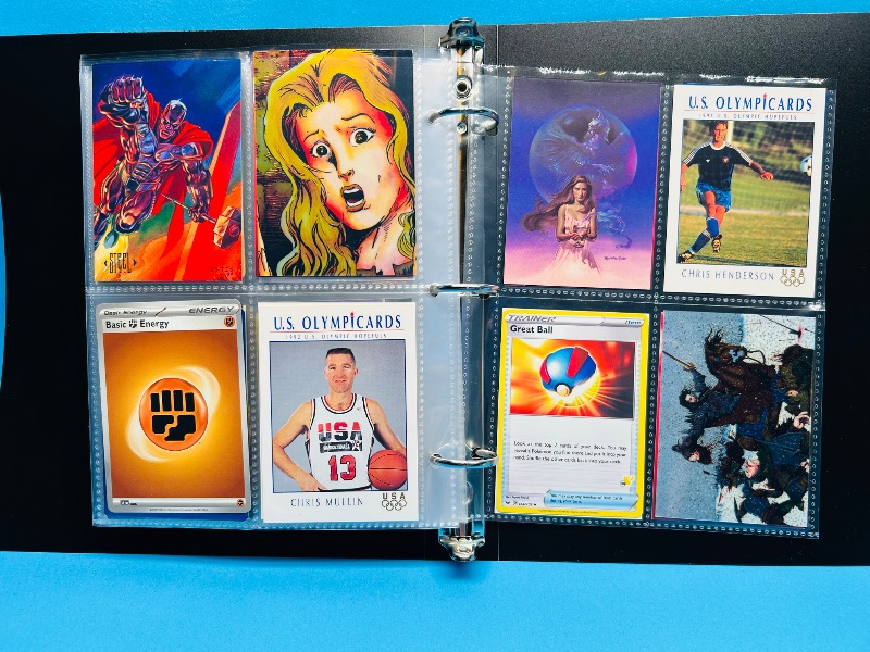 Photo 1 of 025717…final sale no return/refund -160 mix d character/ game cards in binder