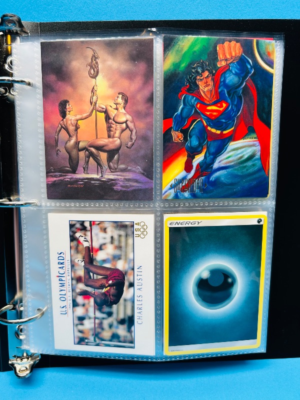 Photo 1 of 025717…final sale no return/refund -160 mix d character/ game cards in binder