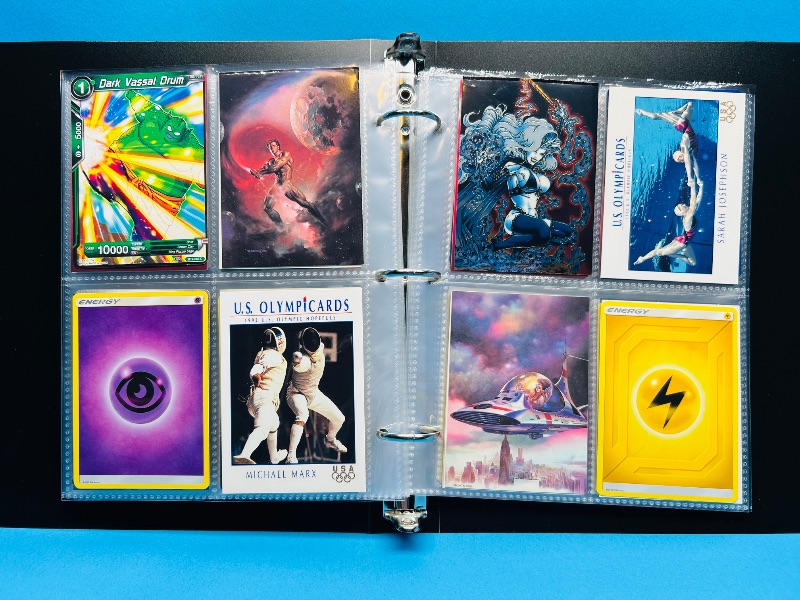 Photo 1 of 025717…final sale no return/refund -160 mix d character/ game cards in binder