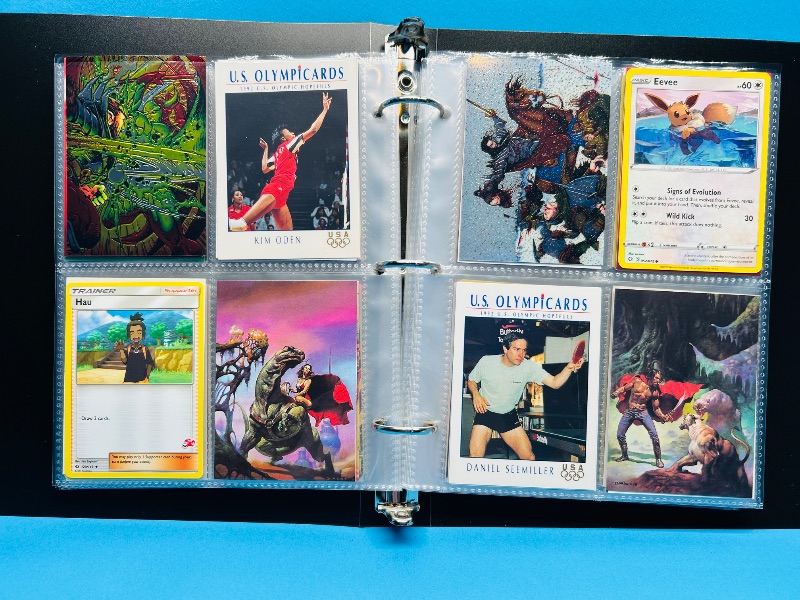 Photo 1 of 025717…final sale no return/refund -160 mix d character/ game cards in binder