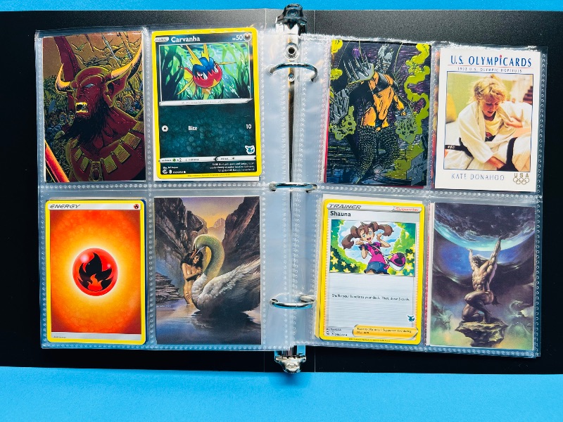 Photo 1 of 025717…final sale no return/refund -160 mix d character/ game cards in binder