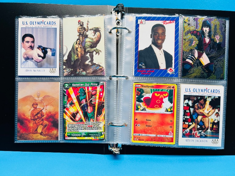 Photo 1 of 025717…final sale no return/refund -160 mix d character/ game cards in binder