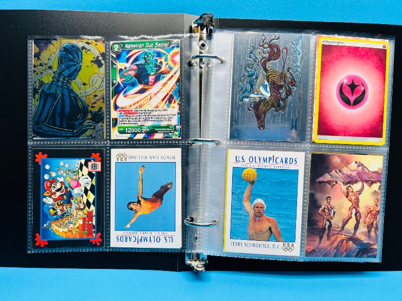 Photo 1 of 025717…final sale no return/refund -160 mix d character/ game cards in binder