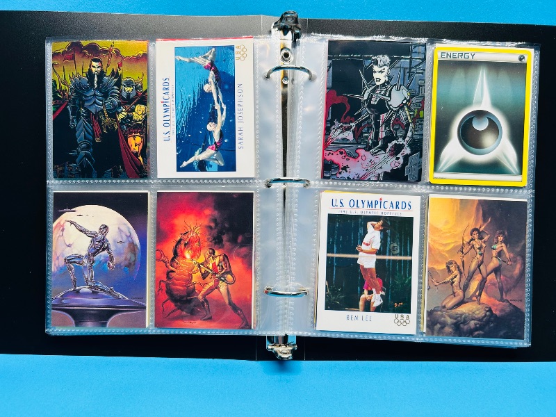 Photo 1 of 025717…final sale no return/refund -160 mix d character/ game cards in binder