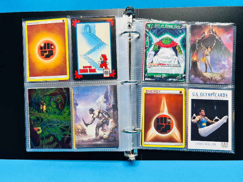 Photo 1 of 025717…final sale no return/refund -160 mix d character/ game cards in binder