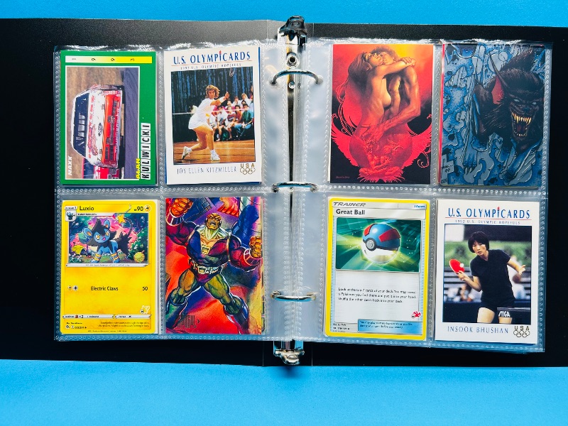 Photo 1 of 025717…final sale no return/refund -160 mix d character/ game cards in binder