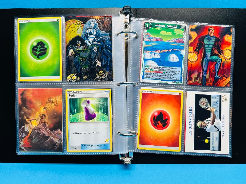 Photo 1 of 025717…final sale no return/refund -160 mix d character/ game cards in binder