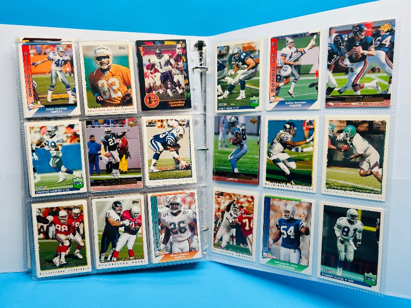 Photo 1 of 025718… final sale no return/refund -270 mixed football cards in binder