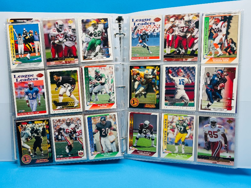 Photo 1 of 025718… final sale no return/refund -270 mixed football cards in binder