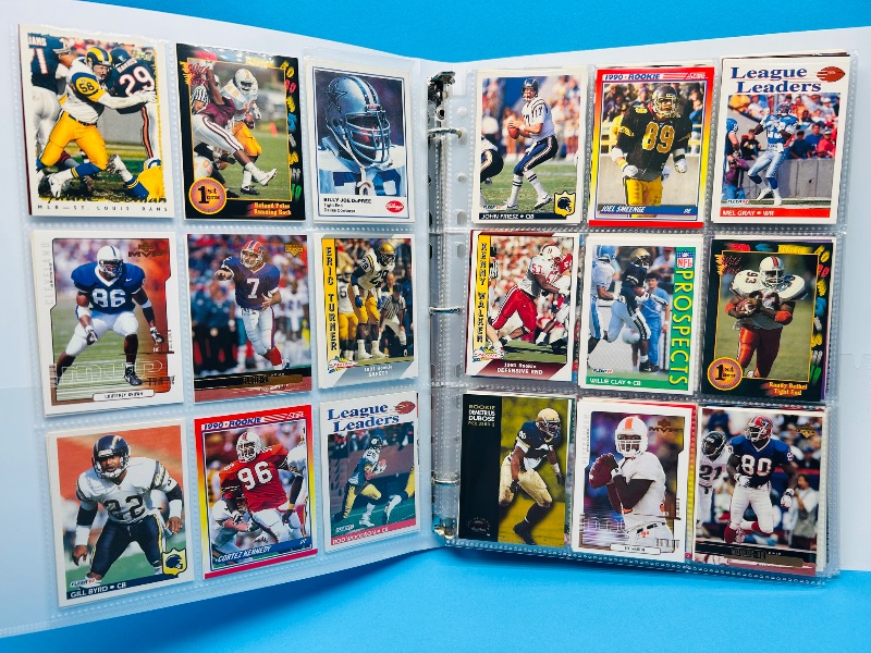 Photo 1 of 025718… final sale no return/refund -270 mixed football cards in binder
