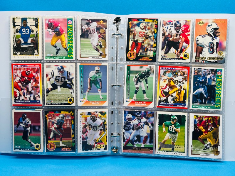 Photo 1 of 025718… final sale no return/refund -270 mixed football cards in binder