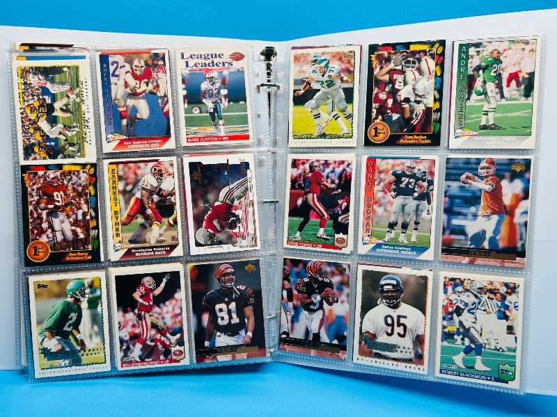 Photo 1 of 025718… final sale no return/refund -270 mixed football cards in binder