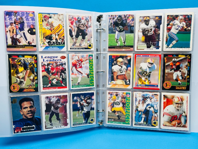 Photo 1 of 025718… final sale no return/refund -270 mixed football cards in binder
