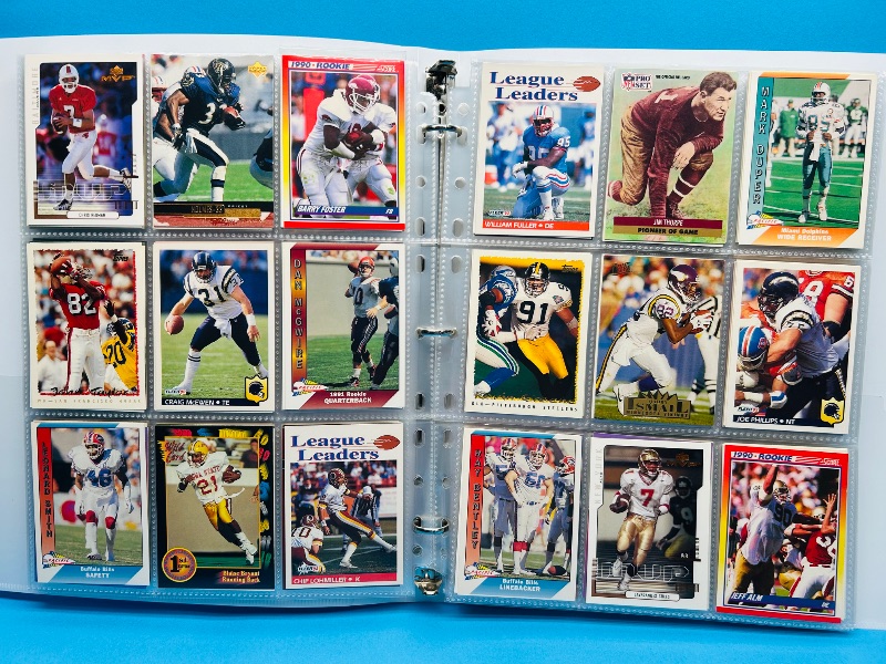 Photo 1 of 025718… final sale no return/refund -270 mixed football cards in binder