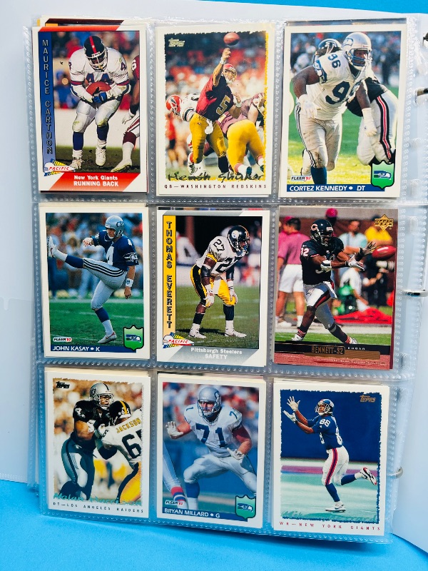 Photo 1 of 025718… final sale no return/refund -270 mixed football cards in binder