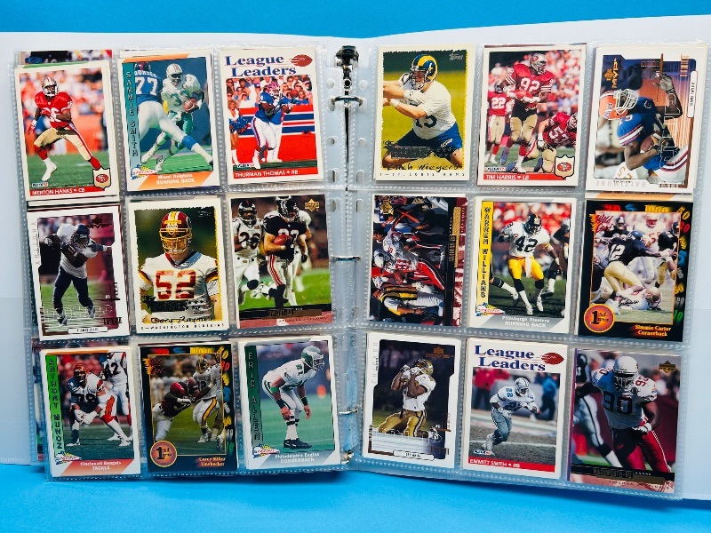 Photo 1 of 025718… final sale no return/refund -270 mixed football cards in binder