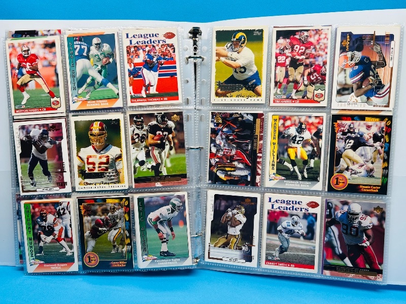 Photo 1 of 025718… final sale no return/refund -270 mixed football cards in binder