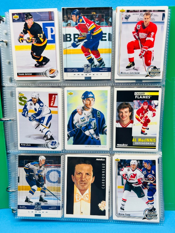 Photo 1 of 025720… final sale no return/refund -270 mixed hockey cards in binder