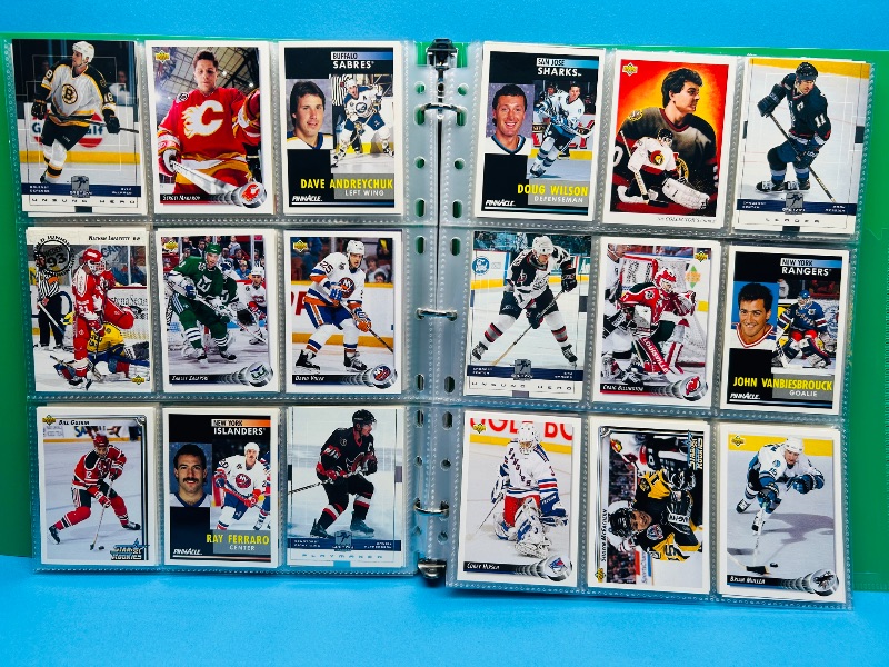 Photo 1 of 025720… final sale no return/refund -270 mixed hockey cards in binder
