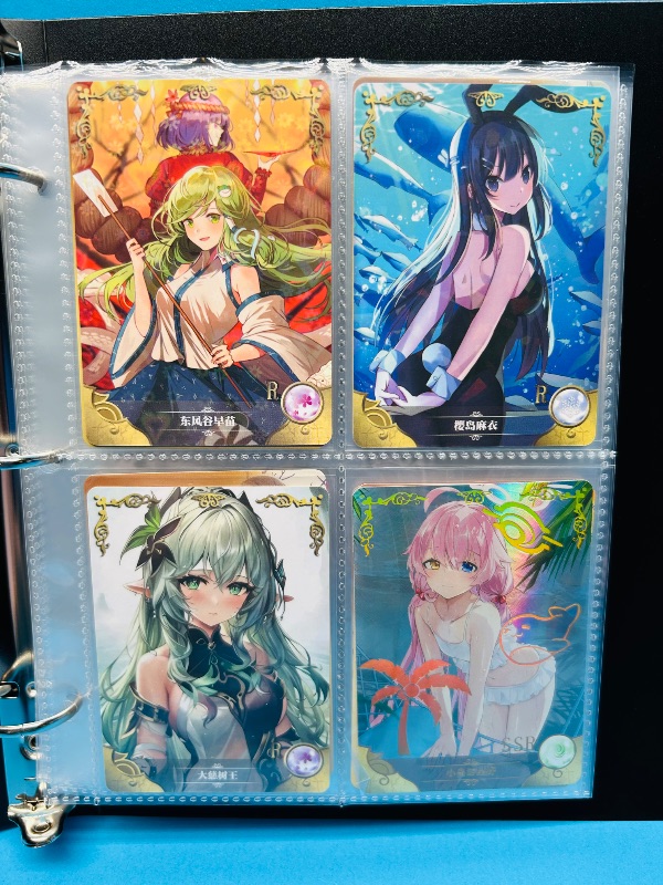 Photo 1 of 025732… final sale no return /refund-112 Anime cards in binder JAPAN