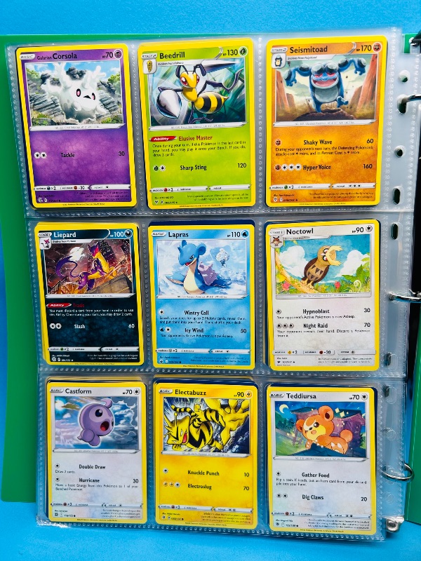 Photo 1 of 025733…final sale no return/refund- 270 mix d Pokémon cards in binder