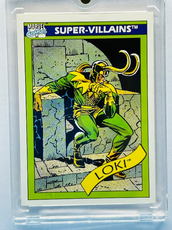 Photo 1 of 025761…Marvel Loki super villains card 54 in hard plastic case
