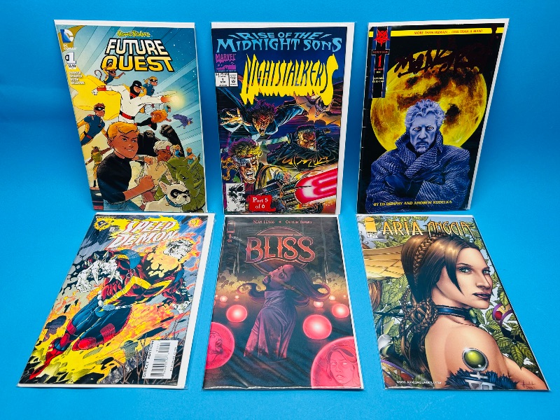 Photo 1 of 025765…6 comics all #1’s in plastic sleeves