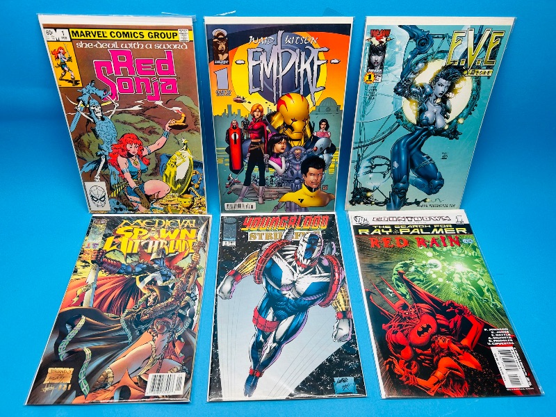 Photo 1 of 025767… 6 comics all #1’s in plastic sleeves