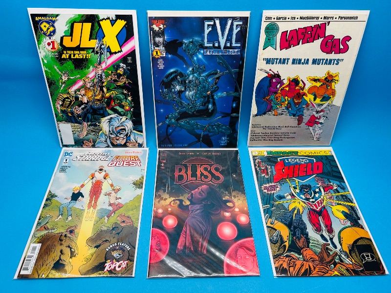 Photo 1 of 025768… 6 comics all #1’s in plastic sleeves