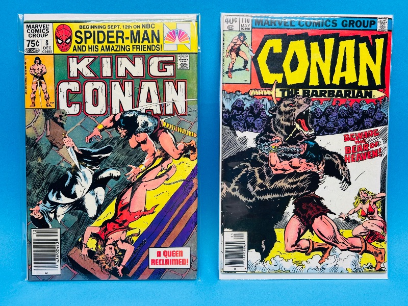Photo 1 of 025778…2 vintage Conan comics in plastic sleeves