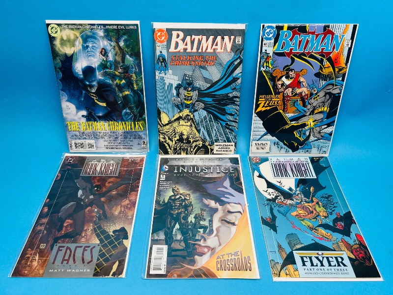 Photo 1 of 025780…6 Batman comics in plastic sleeves
