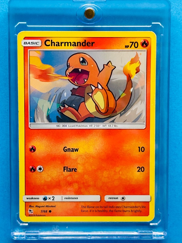 Photo 1 of 025817…Charmander Pokémon card in hard plastic case