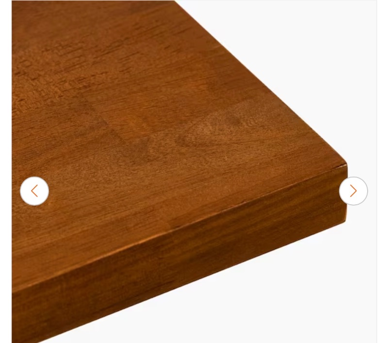 Photo 1 of 025831…hardwood Reflections 4’x1’x1.5” walnut finish  solid wood  hevea shelving retail return never opened 