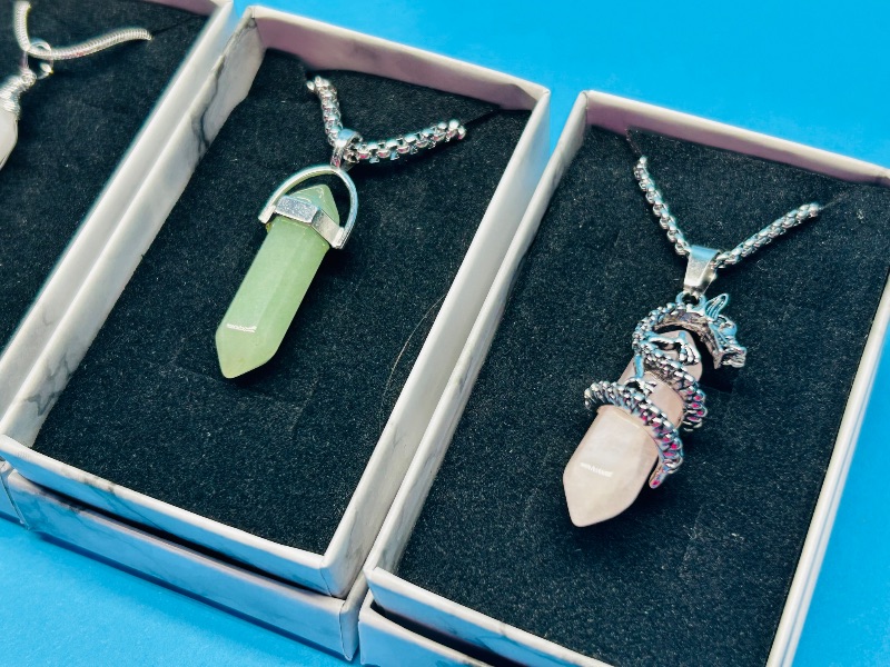 Photo 1 of 025835…4 pendants on 18-25” various chains in gift boxes