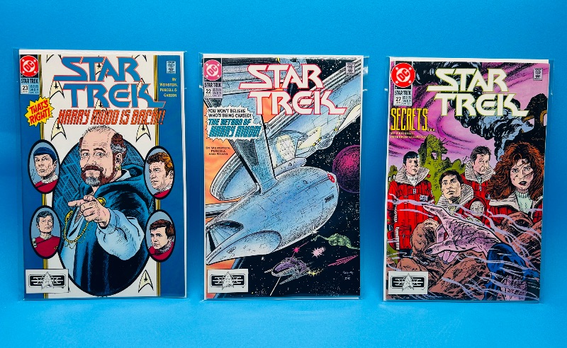 Photo 1 of 025854…3 Star Trek comics in plastic sleeves 