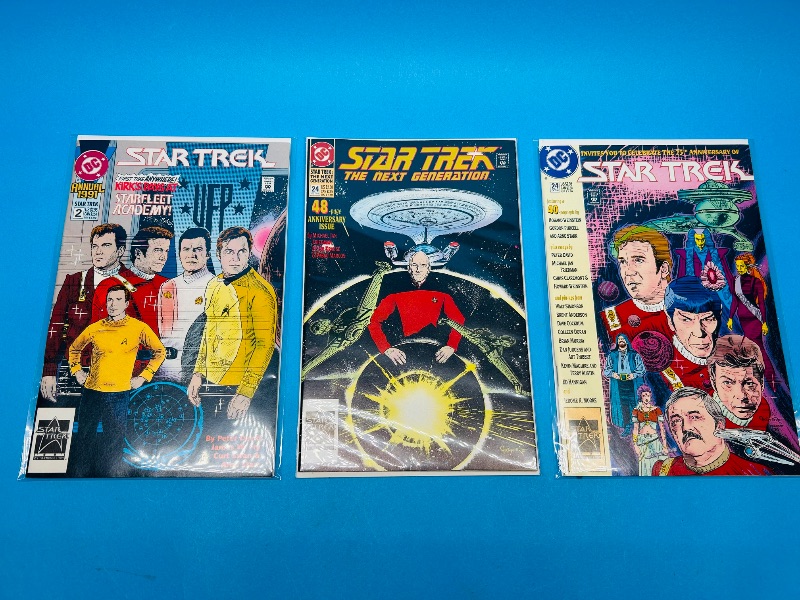 Photo 1 of 025856…3 Star Trek comics in plastic sleeves 