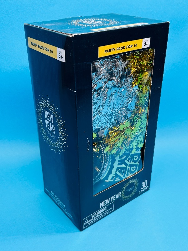 Photo 1 of 025857…30 count New Year’s Eve party pack for 10