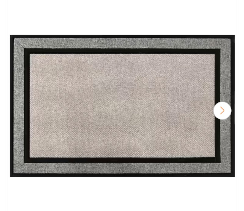 Photo 1 of 025858… 30 x 47” gray racetrack door mat