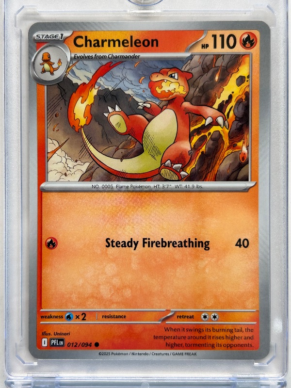 Photo 1 of 025910…Charmeleon Pokémon card in hard plastic case