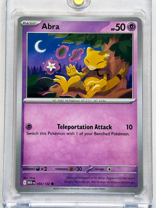 Photo 1 of 025913…Abra Pokémon card in hard plastic case