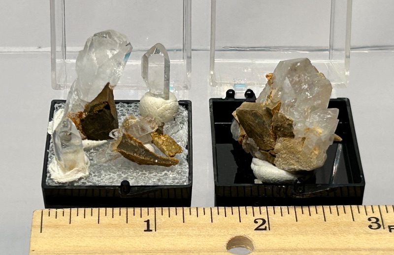 Photo 1 of 025918…Barite crystal samples in small 1 1/2” displays