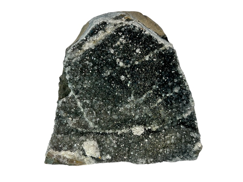 Photo 1 of 025948…4” black druzy amethyst crystal 