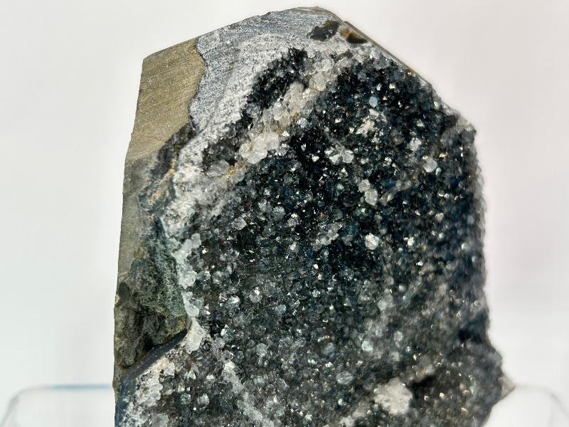 Photo 1 of 025948…4” black druzy amethyst crystal 