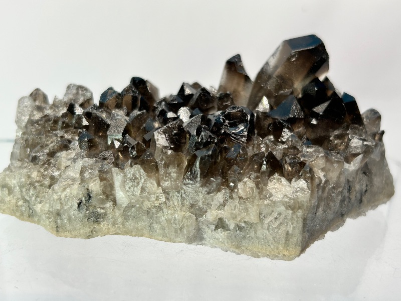 Photo 1 of 025950….4” smokey quartz crystal cluster 